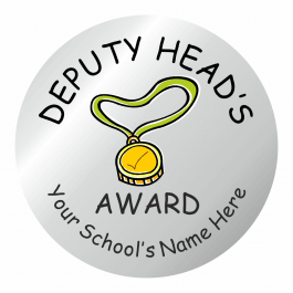 Deputy Head Teacher Silver Award Stickers
