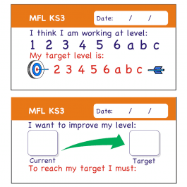 MFL KS3 Pupil Assessment Stickers