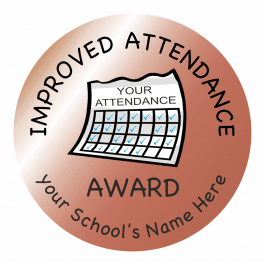 Bronze Improved Attendance Stickers