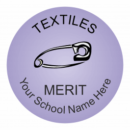 Textiles Reward Stickers - Classic