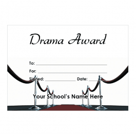 Drama Certificate Set 2