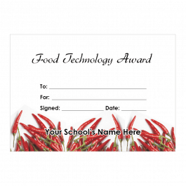 Food Technology Certificate Set 2