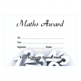 Maths Certificate Set 2
