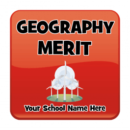 Geography Square Reward Stickers