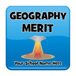 Geography Square Reward Stickers