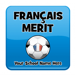 Francais Square Reward Stickers