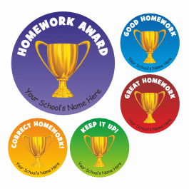 Homework Award Stickers
