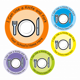 Knife and Fork Reward Stickers
