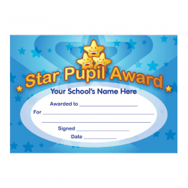 Star Pupil Award Certificates