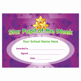 Star Pupil of the Week Certificates