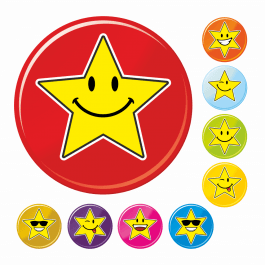 Mini Mixed Star Stickers