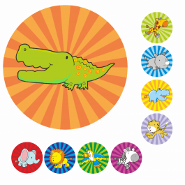 Mini Safari Stickers