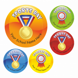 Sports Day Medal Stickers
