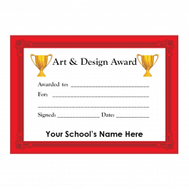 Art & Design Certificate Set 3