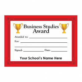 Business Studies Certificate Set 3