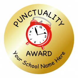 Gold Punctuality Stickers