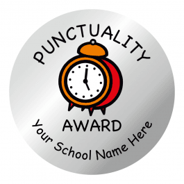 Silver Punctuality Stickers