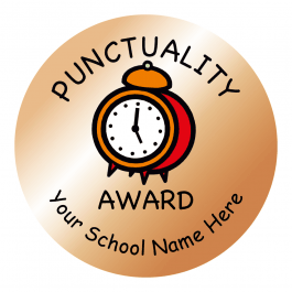 Bronze Punctuality Stickers