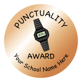Bronze Punctuality Stickers