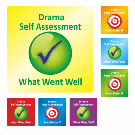 Drama Self/Peer Assessment Stickers
