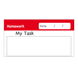 Homework Task Stickers