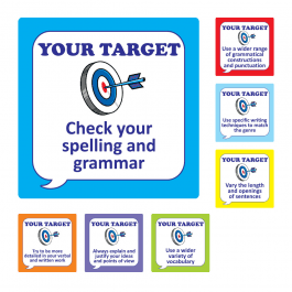 English Speech Bubble Target Stickers