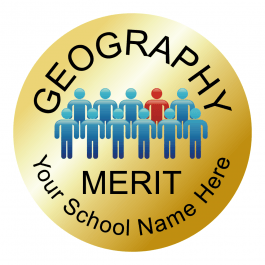 Geography Reward Stickers - Metallic Gold