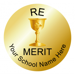 RE Reward Stickers - Metallic Gold