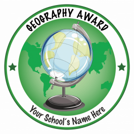 Super Sized Geography Award Stickers