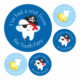 Tooth Fairy Blue Stickers