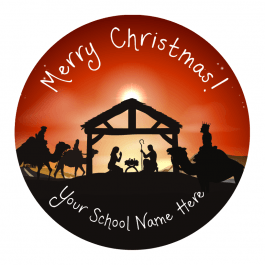 Nativity Christmas themed Stickers