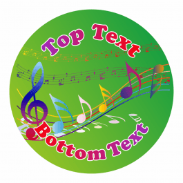 Music Customisable Stickers
