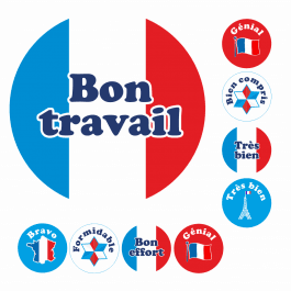 Mini French Stickers