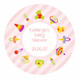Baby shower Stickers - Pink