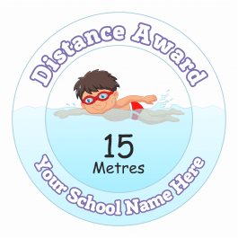 Swimming Distance Award - 15 Metres - Boys