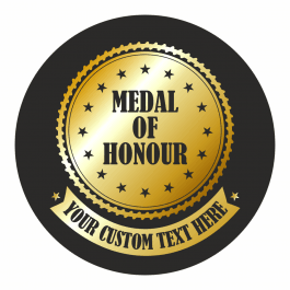 35mm Medal of Honour Praise Reward Stickers