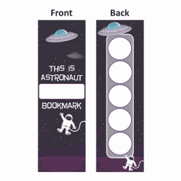 Astronaut Sticker Collection Bookmark