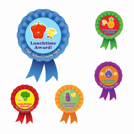 Lunchtime Trophy Rosette Stickers
