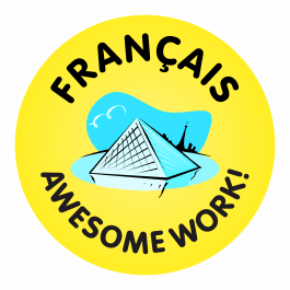 French Awesome Work Reward Stickers