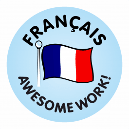 French Awesome Work Reward Stickers