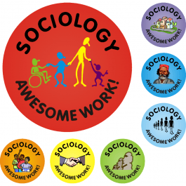 Awesome Work Reward Stickers - Sociology