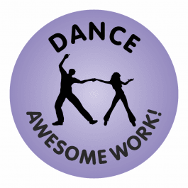 Awesome Work Reward Stickers - Dance