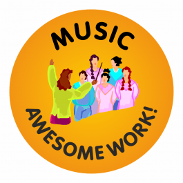 Music Awesome Work Stickers