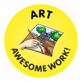 Awesome Work Reward Stickers - Art