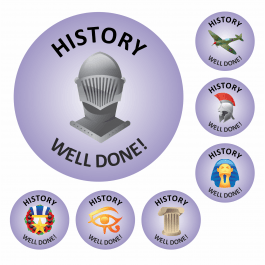 History Well Done Stickers