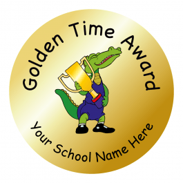 Metallic Gold Golden Time Stickers