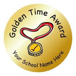 Metallic Gold Golden Time Stickers
