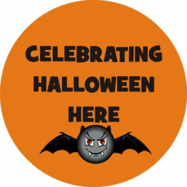 Celebrating Halloween Here Sticker
