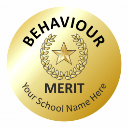 Metallic Gold Behaviour Reward Stickers