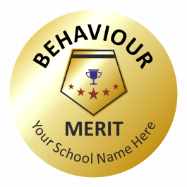 Metallic Gold Behaviour Reward Stickers